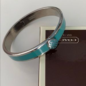 EUC Coach Hinged Bangle Bracelet